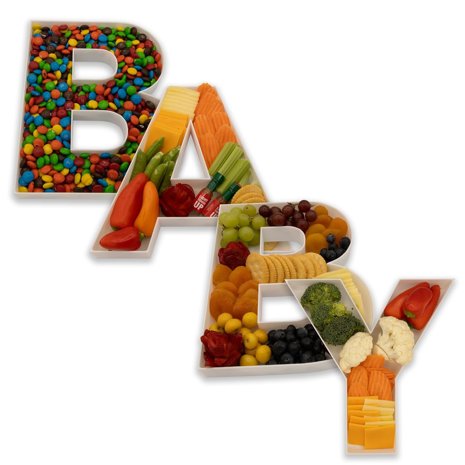 Food Storage Baby - Voedsel invulbare letters vormige snoep bloem