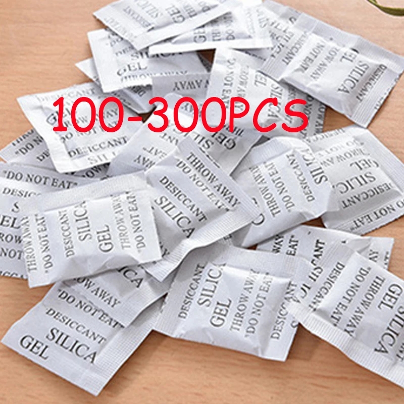 Food Storage In Cabinets - 100-300PCS Packs Niet-giftige Silicagel Droogmiddel Vochtige
