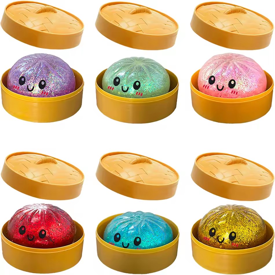 Bread Box Bamboo - Simulatie Dumpling Squishy Rebound Zachte Knijp-Stressbal