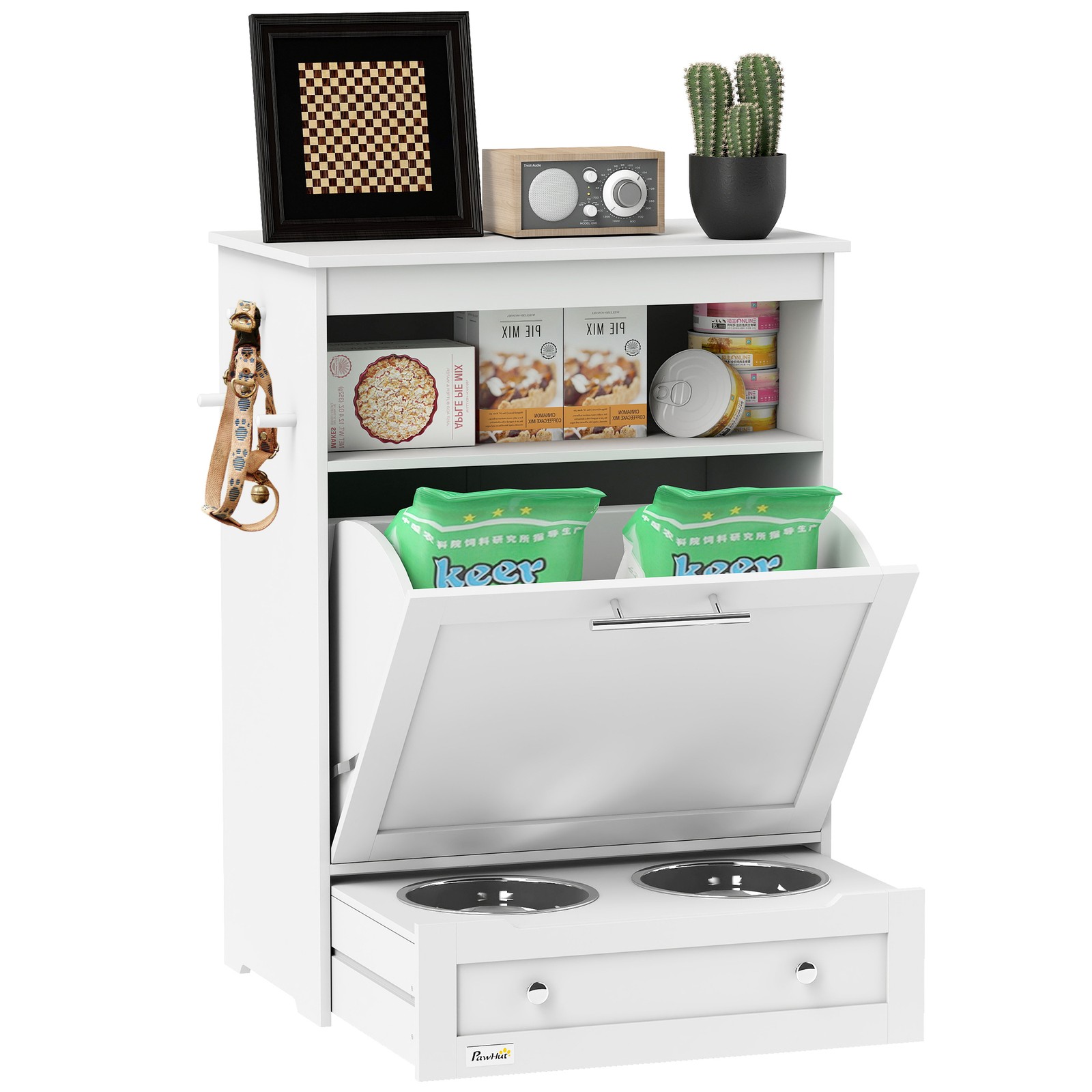 Food Storage In Cabinets - Voederstation voor huisdieren, opbergstation voor honden-