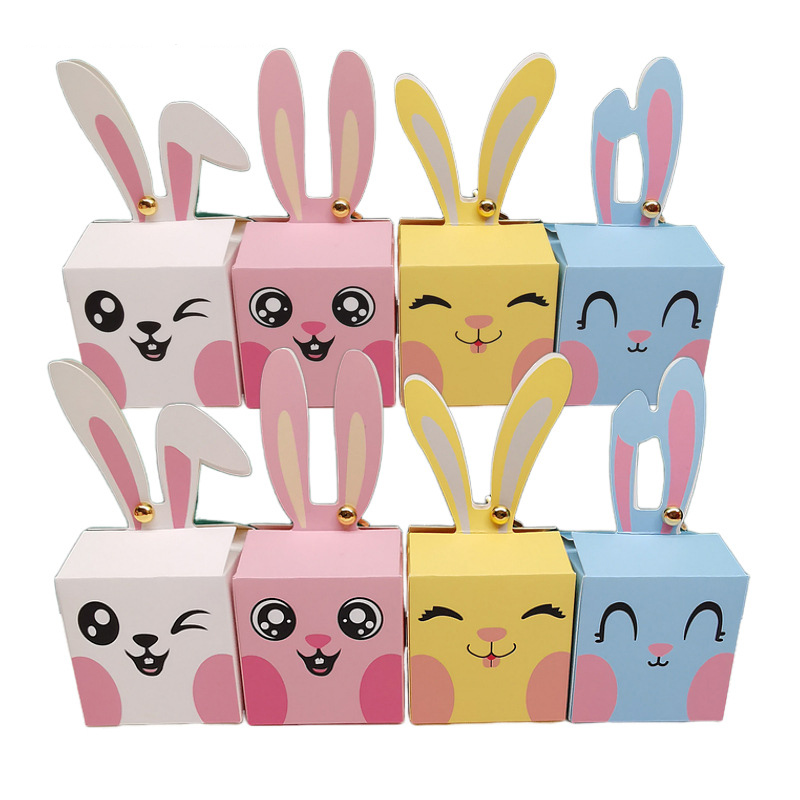Food Storage Baby - 12/24 Stuks Cartoon Konijn Bonbondoos Happy