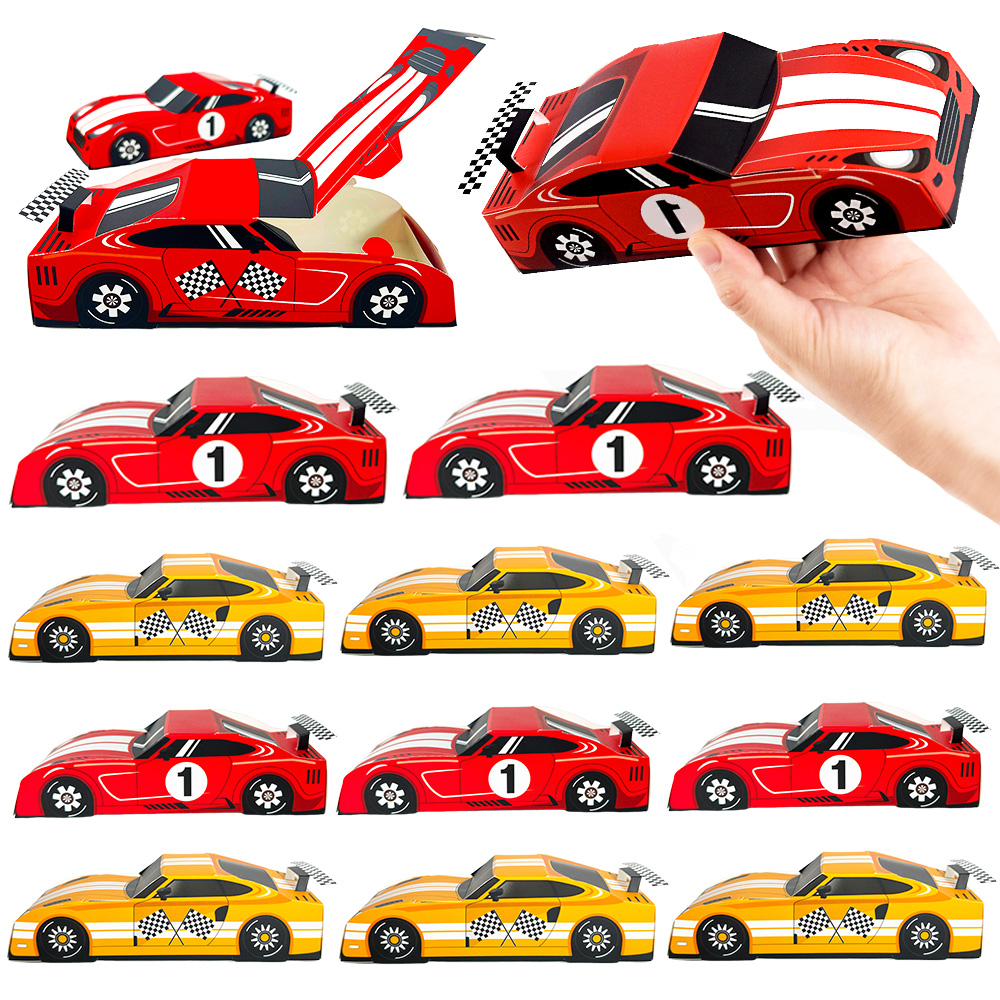Food Storage Baby - 10/20/30pcs Racing Auto Thema Geschenkdoos Jongens