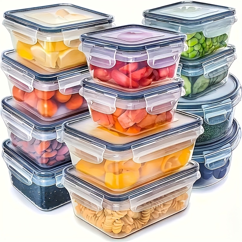 Food Storage On Table - 8-delige set inclusief 4 containers en
