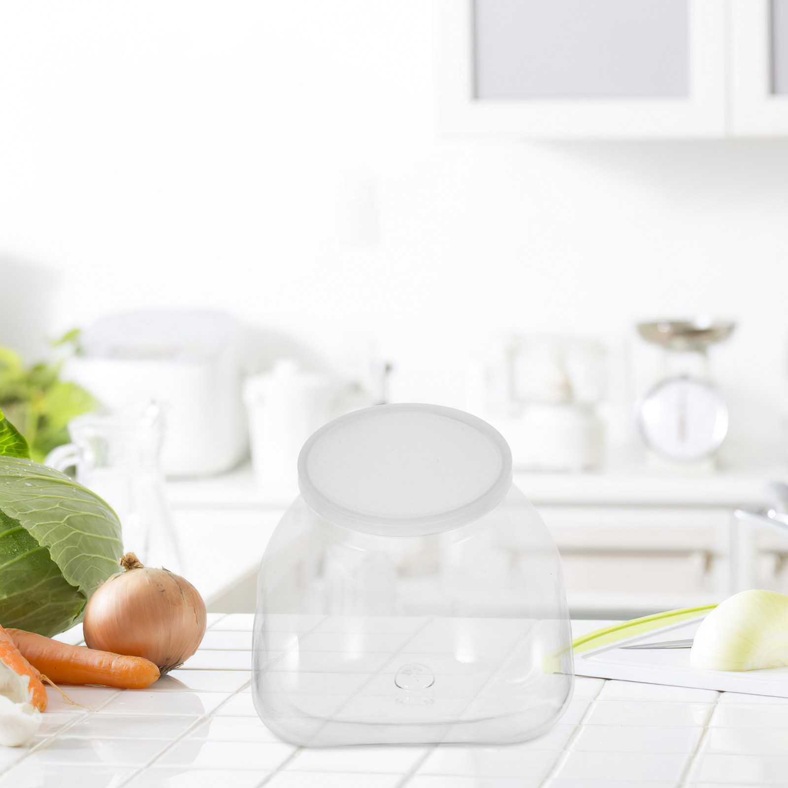 Food Storage Jars - 3000 ml brede plastic opslagpot met