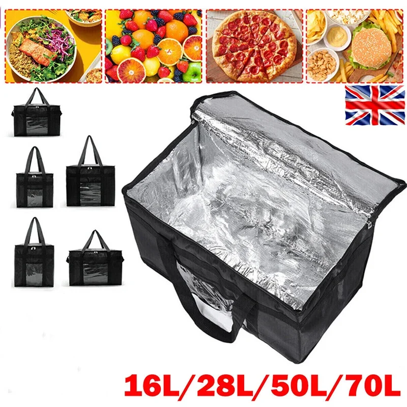 Food Storage Zipper Bags - 16L-70L Geïsoleerde Thermische Draagtas Grote Opslag