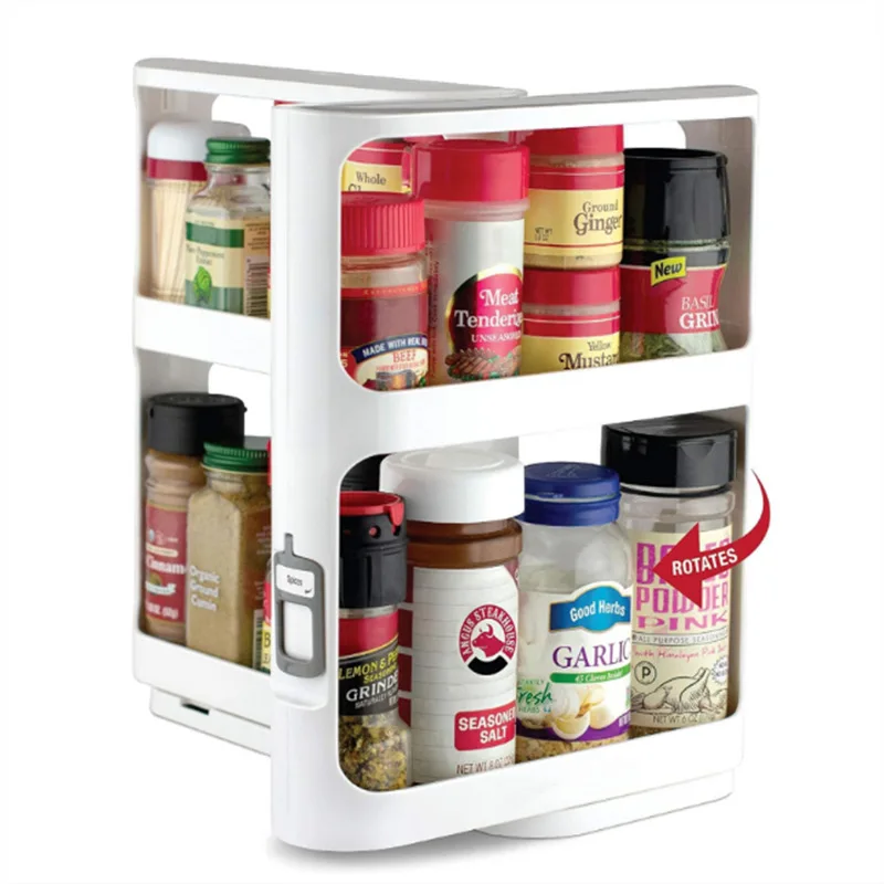 Food Storage In Cabinets - Meerlaags roterend opbergrek, opbergrek, voedselopbergrek, uittrekbaar