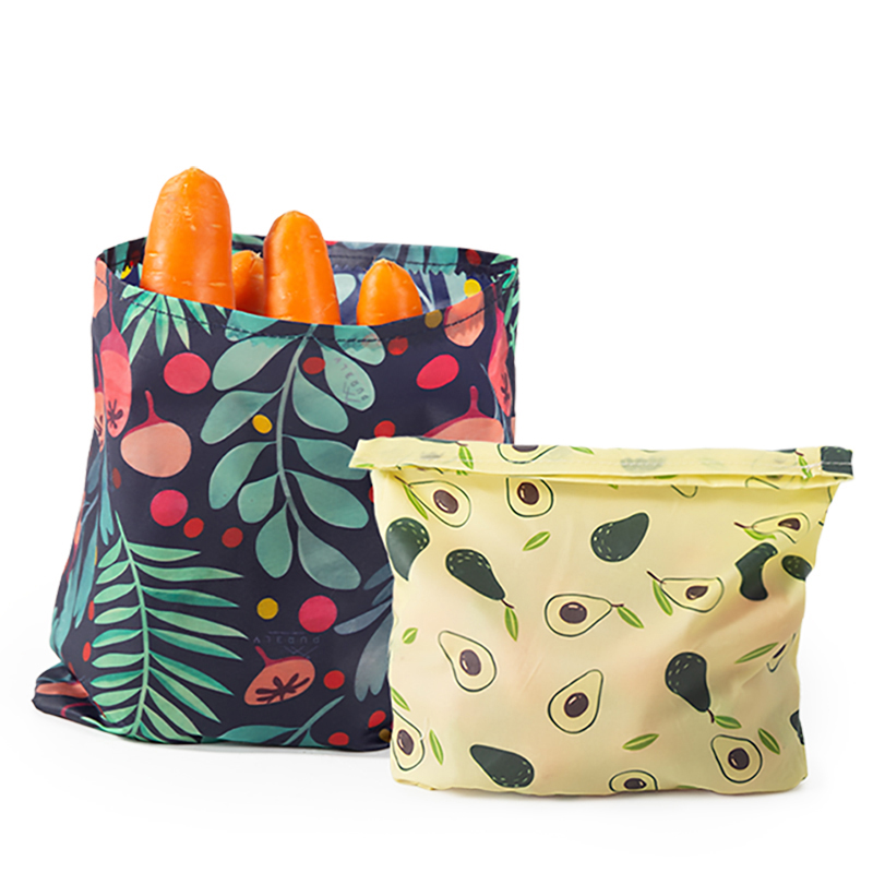 Food Storage Zipper Bags - 3-delige set plasticvrije herbruikbare bijenwas voedselbewaarzakjes,