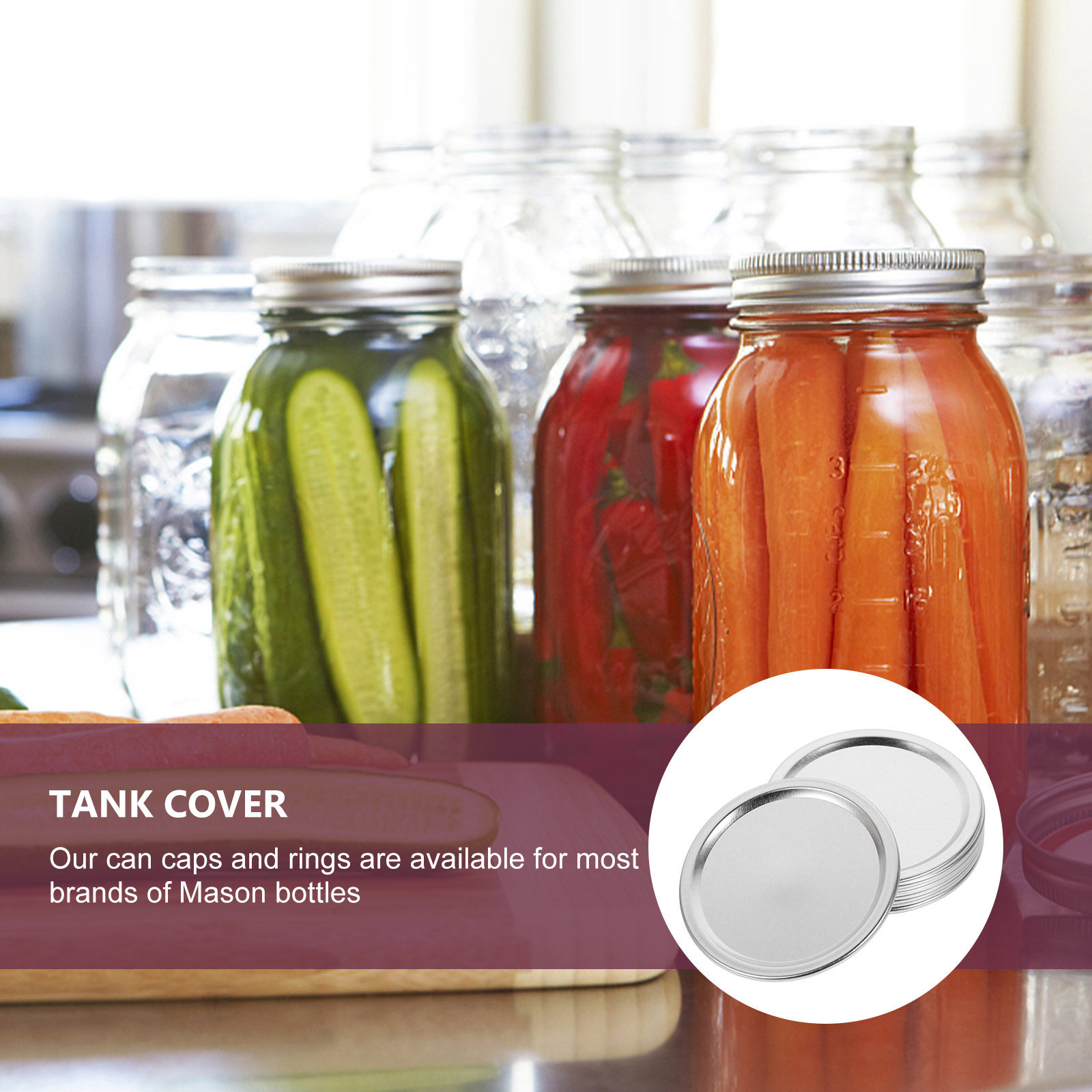 20 stuks metalen deksels voor  - Food Storage Jars recensie en prijs