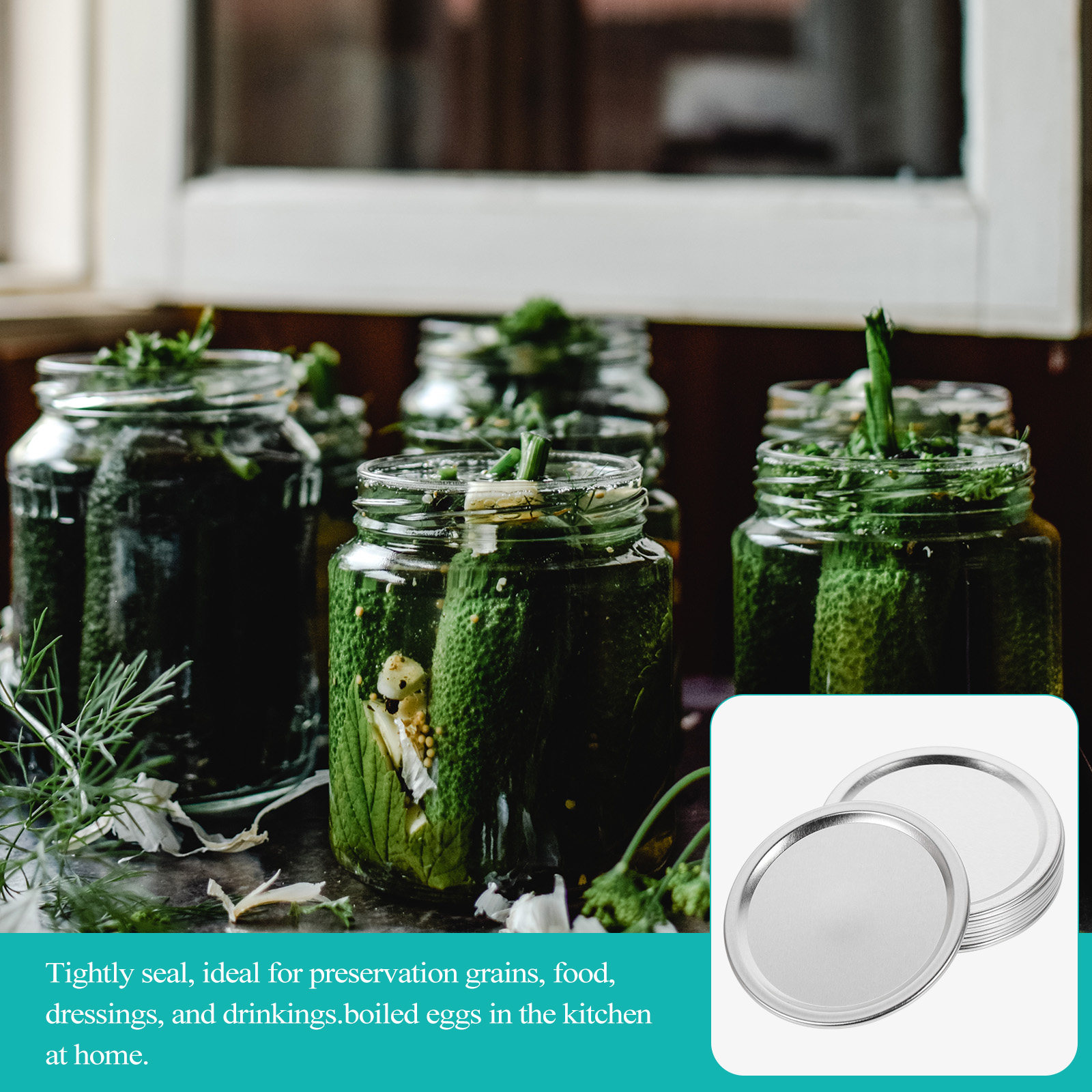 20 stuks metalen deksels voor  - Food Storage Jars recensie en prijs