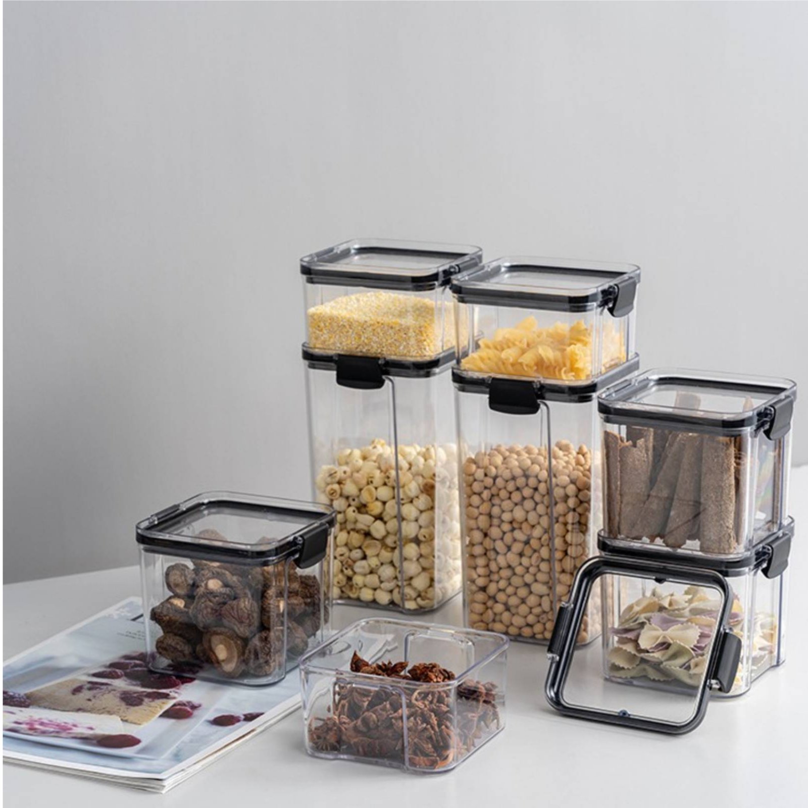 Luchtdichte voedselbewaarconta - Food Storage Jars recensie en prijs