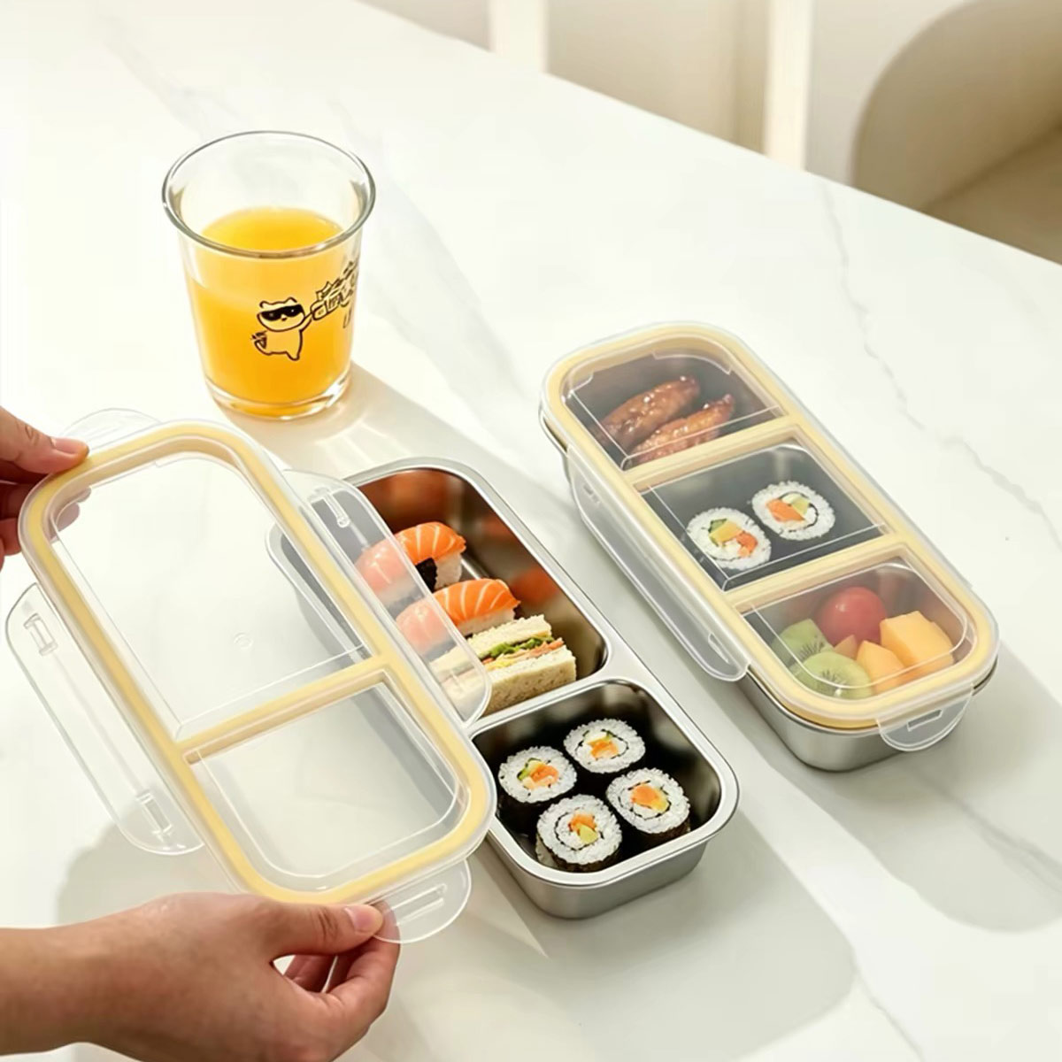Roestvrijstalen voedselopslagc - Food Storage On Table recensie en prijs