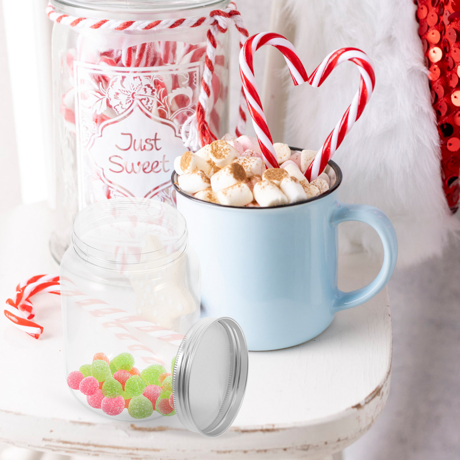 4 stuks doorzichtige plastic p - Food Storage Jars recensie en prijs