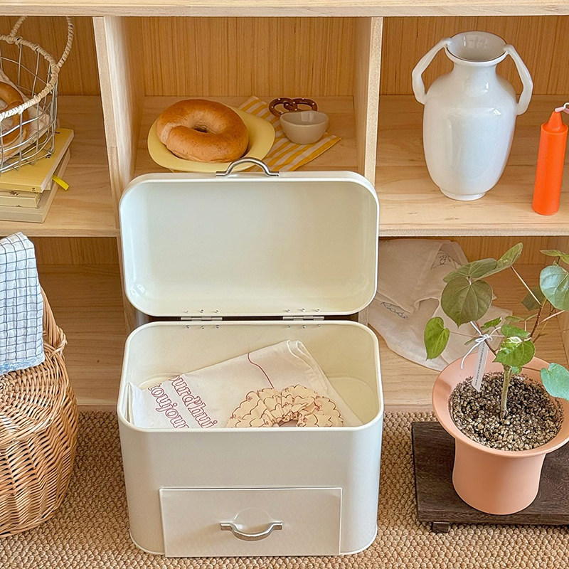 IJzeren opbergkast in crèmesti - Food Storage In Cabinets recensie en prijs