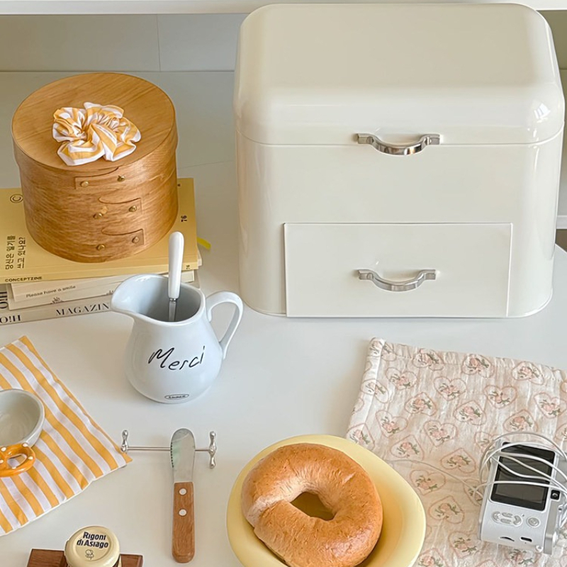 IJzeren opbergkast in crèmesti - Food Storage In Cabinets recensie en prijs