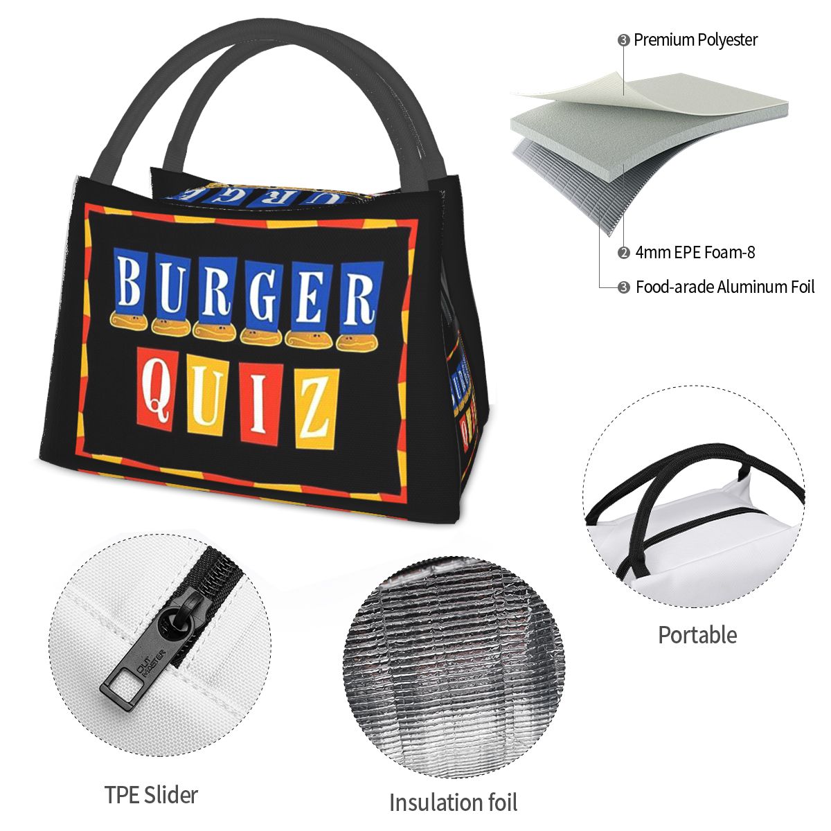 Burger Quiz Nieuw Logo Geïsole - Food Storage Quiz recensie en prijs