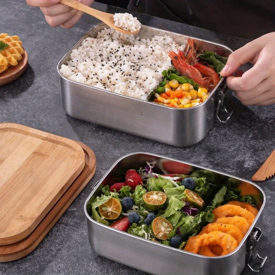 Nieuwe 304 roestvrijstalen lun - Food Storage On Table recensie en prijs