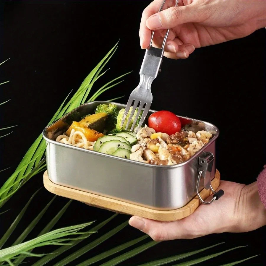 Nieuwe 304 roestvrijstalen lun - Food Storage On Table recensie en prijs