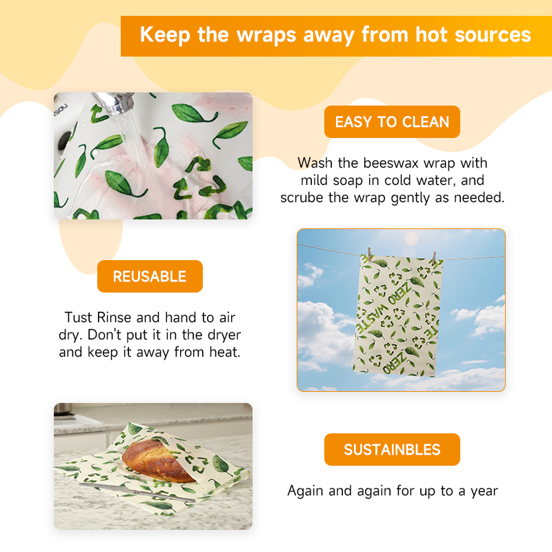 3 stuks bijenwas bewaardoek, b - Food Storage Zipper Bags recensie en prijs