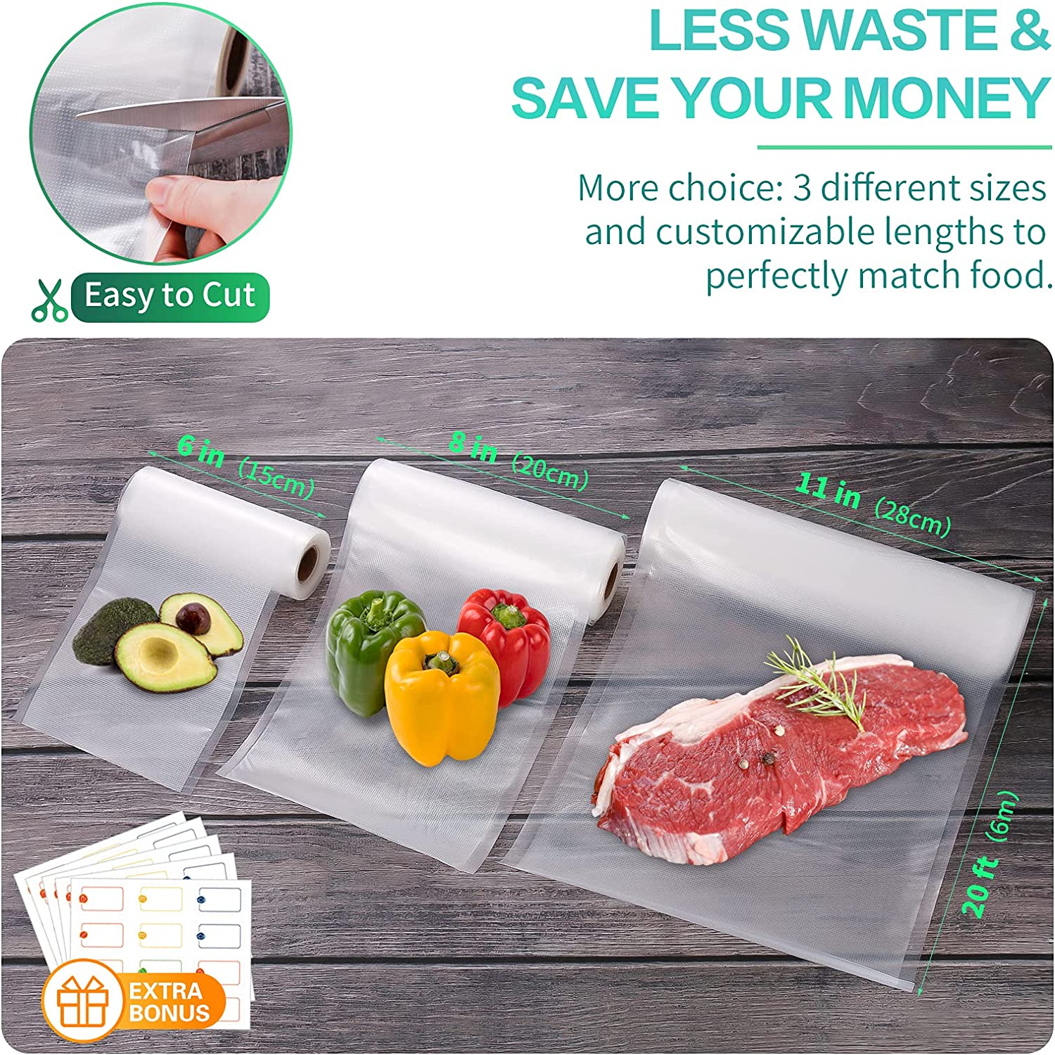 Keukenzakken voor vacuümvoedse - Food Storage Method recensie en prijs