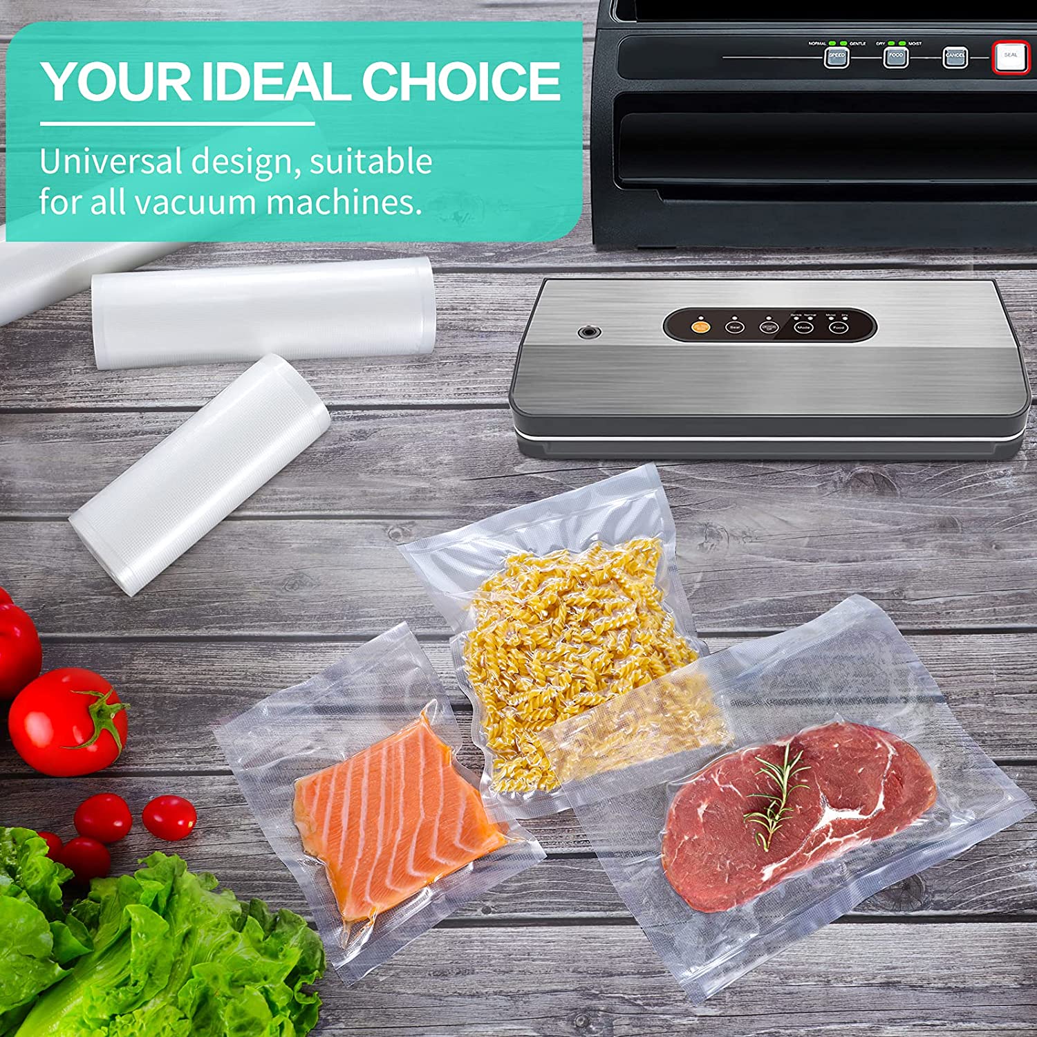 Keukenzakken voor vacuümvoedse - Food Storage Method recensie en prijs