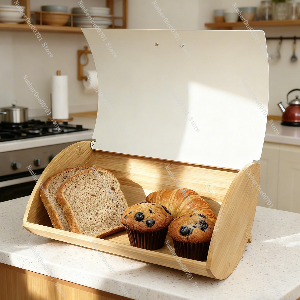 Metalen broodopbergdoos met ba - Bread Box Bamboo recensie en prijs