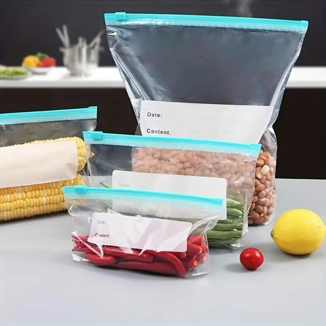 60 stuks herbruikbare koelkast - Food Storage Zipper Bags recensie en prijs