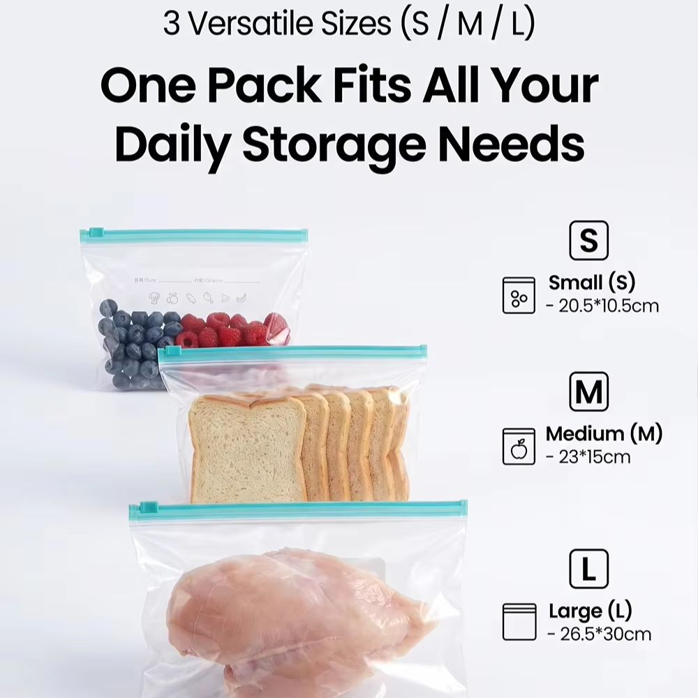 Rits voedselopslagzakken verdi - Food Storage Zipper Bags recensie en prijs