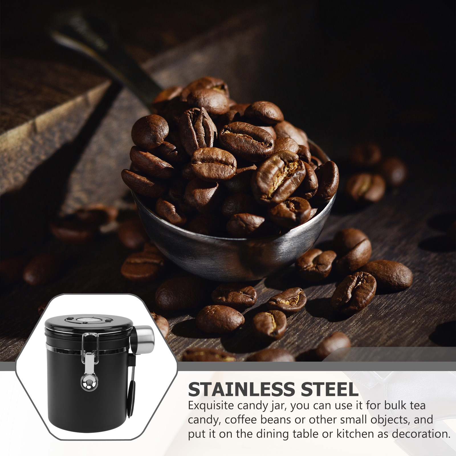 1 Stuks Koffiebonen Afgesloten - Food Storage Jars recensie en prijs