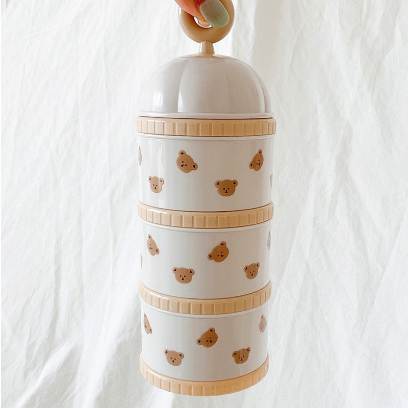 Schattige beer melkpoeder doos - Food Storage Baby recensie en prijs
