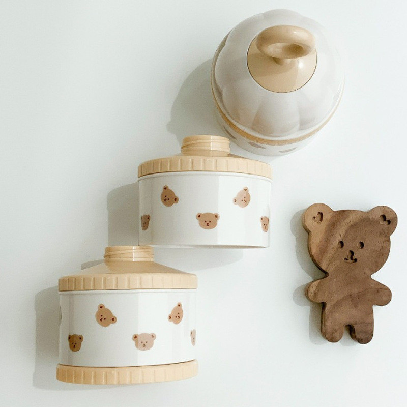 Schattige beer melkpoeder doos - Food Storage Baby recensie en prijs