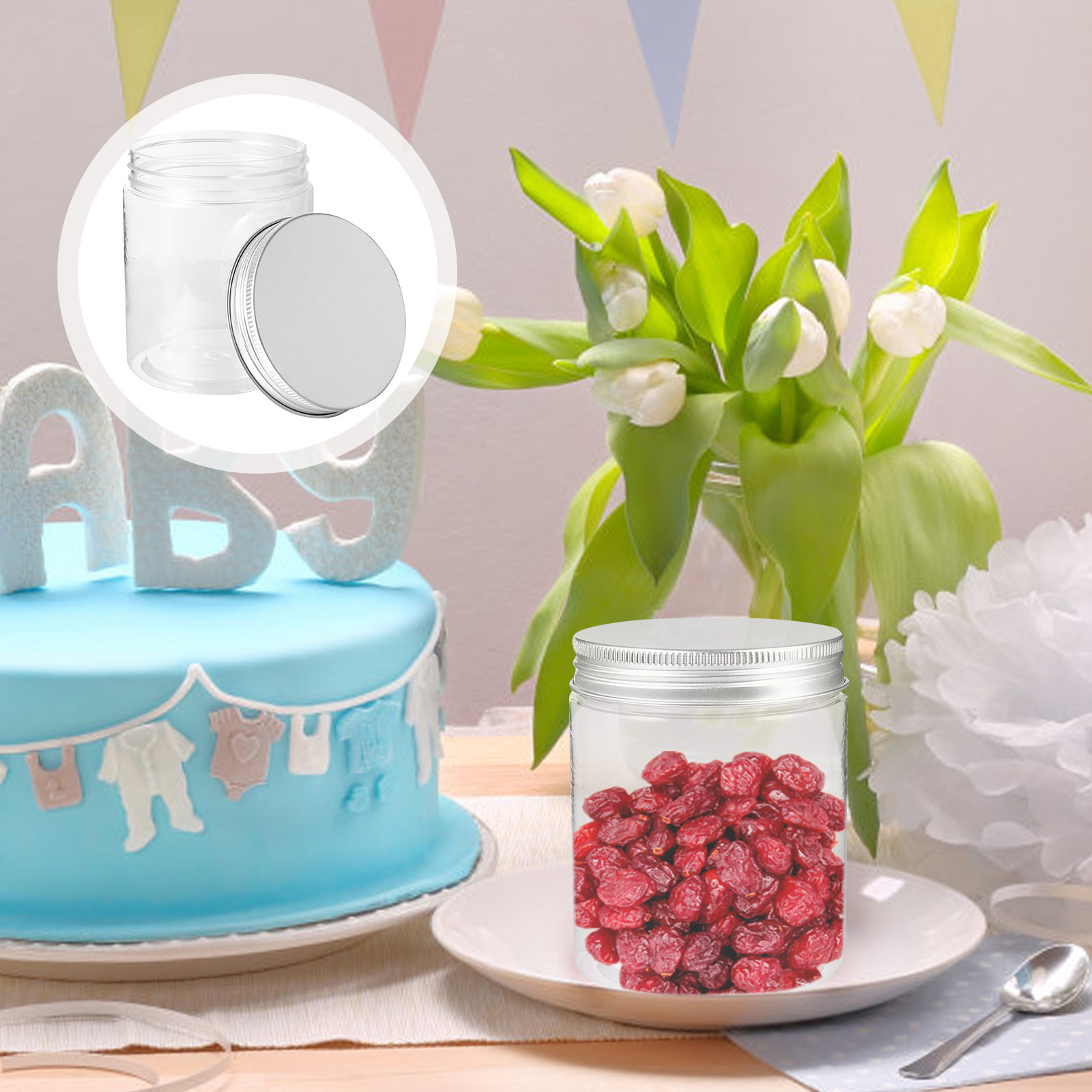 12 stuks plastic opslagpotten, - Food Storage Jars recensie en prijs