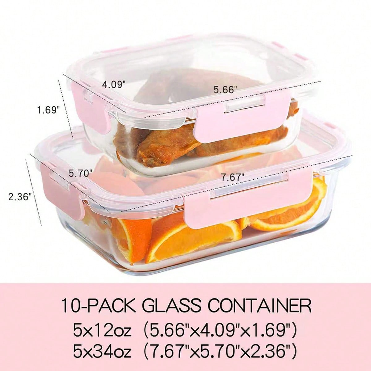 10-delige glazen voorraaddozen - Food Storage On Table recensie en prijs