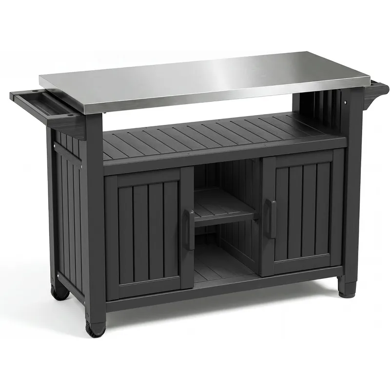Buiten Grilltafel Grillkar met - Food Storage In Cabinets recensie en prijs