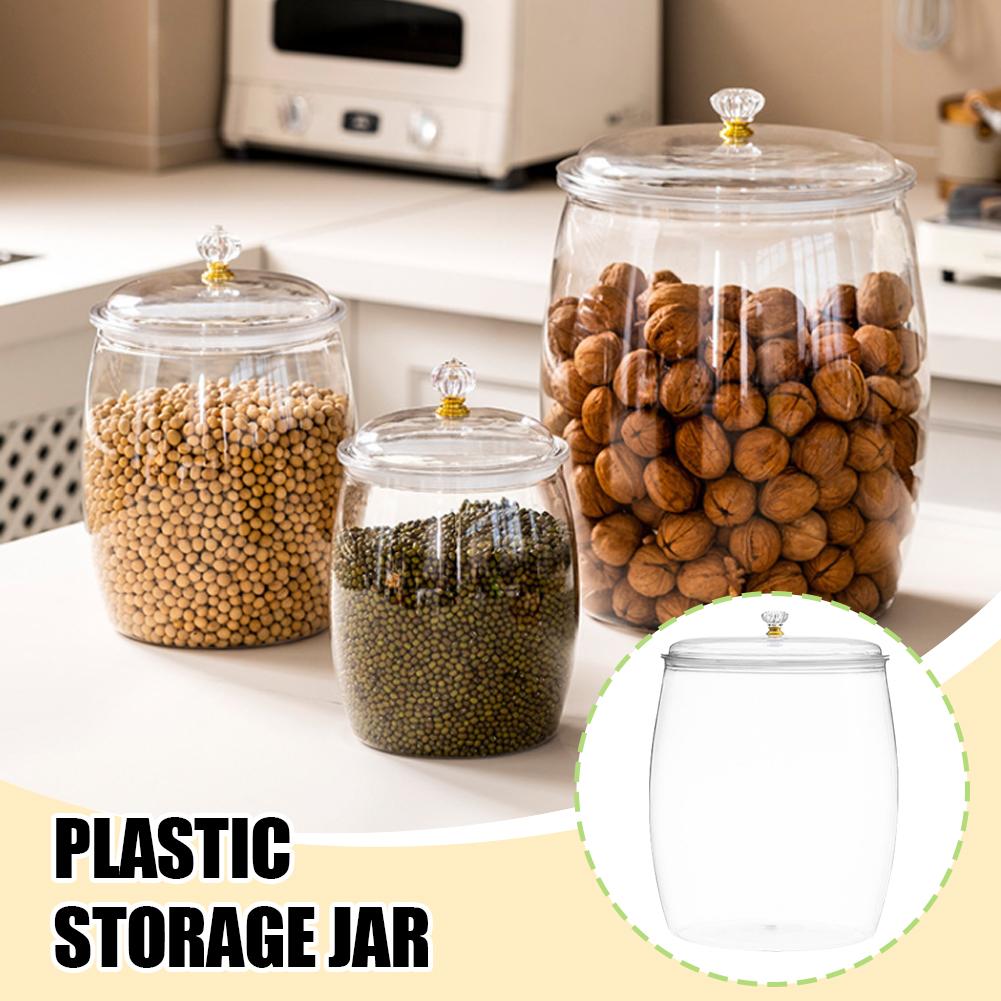 Grote transparante plastic afg - Food Storage Jars recensie en prijs