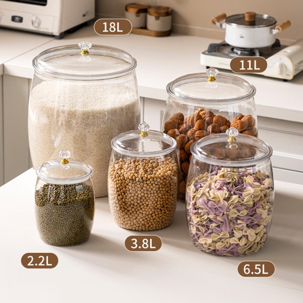Grote transparante plastic afg - Food Storage Jars recensie en prijs