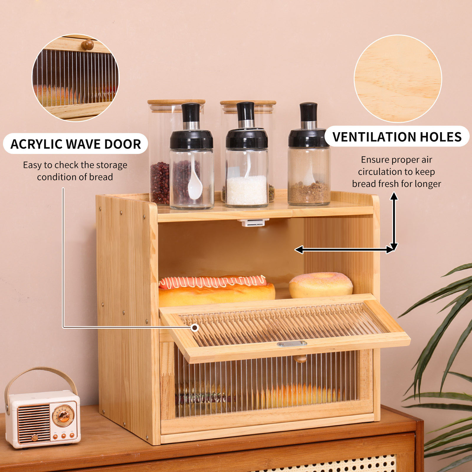 Brooddoos Zelfgemaakte broodba - Bread Box Bamboo recensie en prijs
