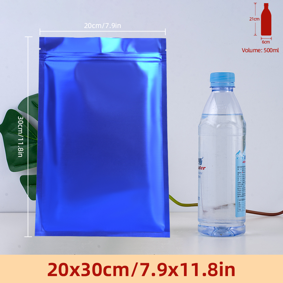 100 stuks matte blauwe folieza - Food Storage Zipper Bags recensie en prijs