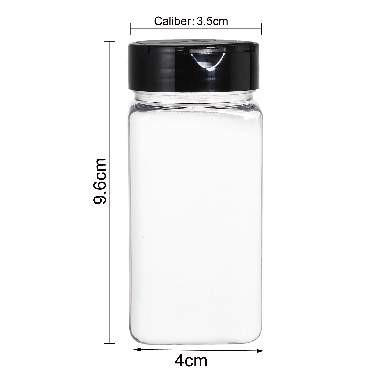Vierkante grote plastic kruide - Food Storage Jars recensie en prijs
