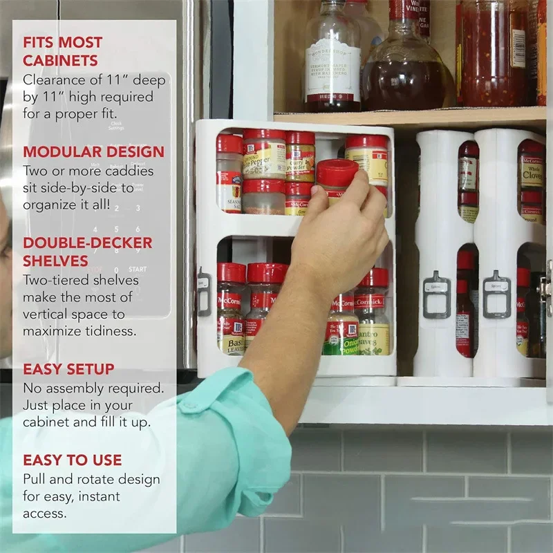 Meerlaags roterend opbergrek,  - Food Storage In Cabinets recensie en prijs