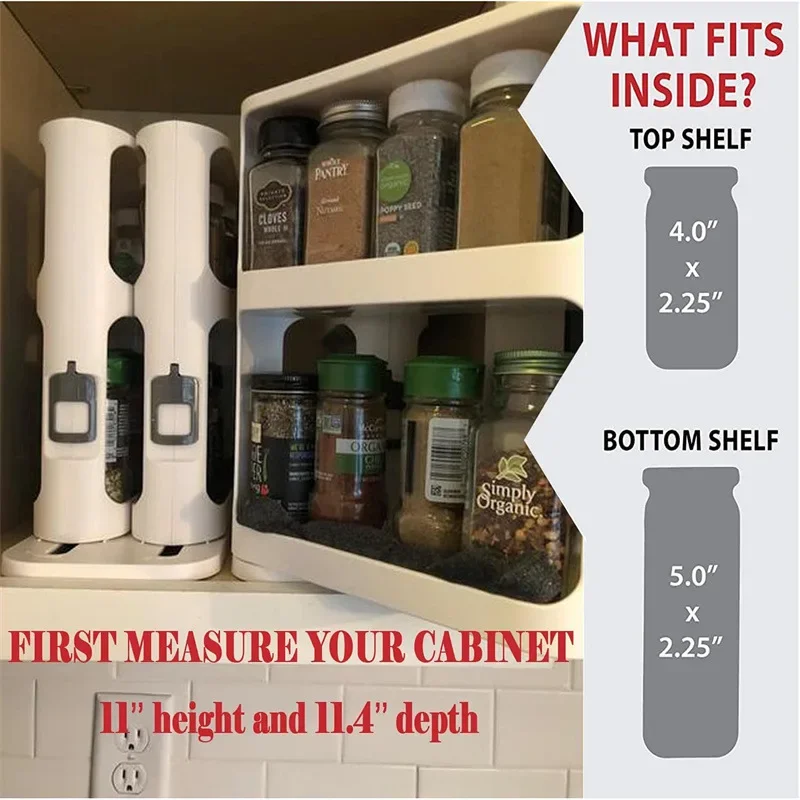 Meerlaags roterend opbergrek,  - Food Storage In Cabinets recensie en prijs