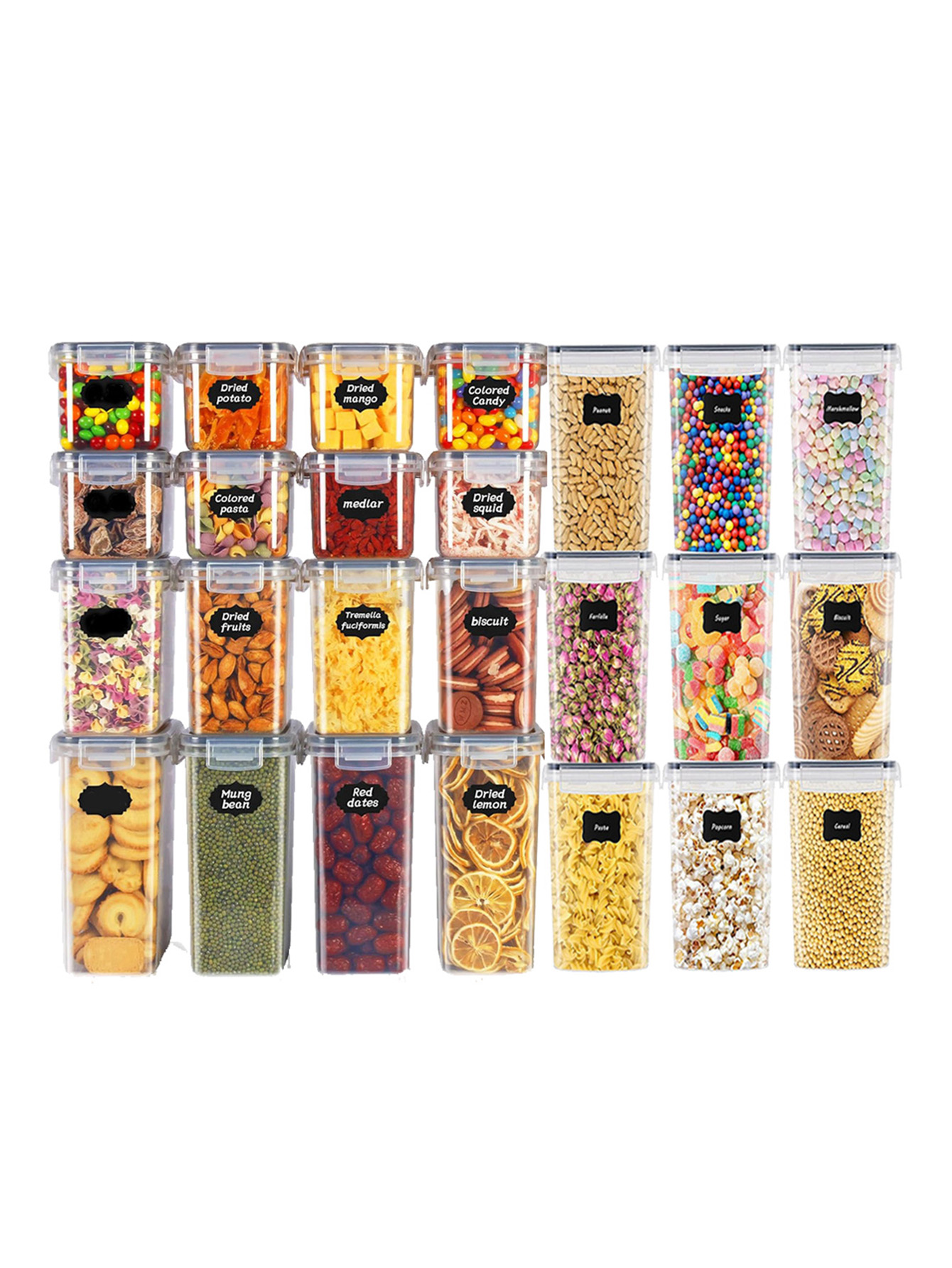 48 stuks, verzegelde voedselbe - Food Storage On Table recensie en prijs