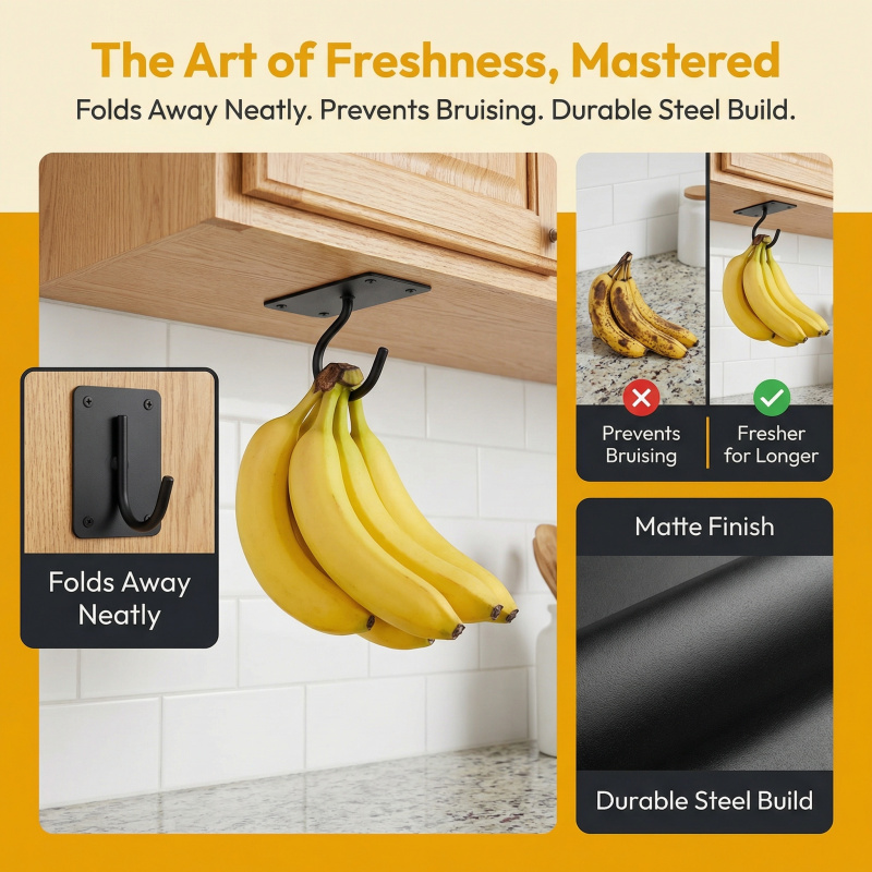 Zwart metalen zelfklevende ban - Food Storage In Cabinets recensie en prijs