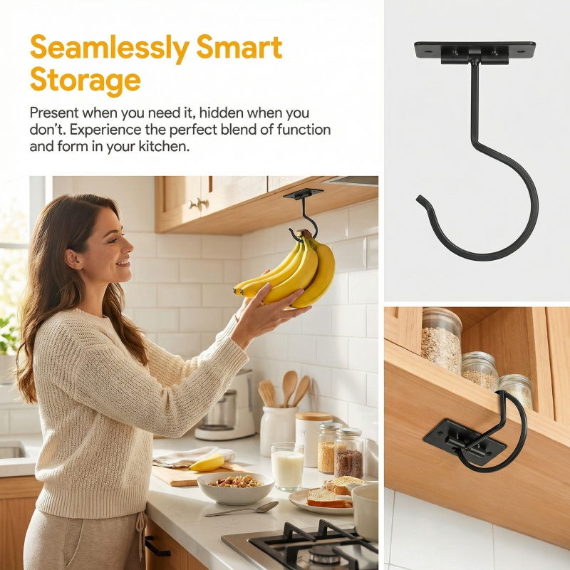 Zwart metalen zelfklevende ban - Food Storage In Cabinets recensie en prijs